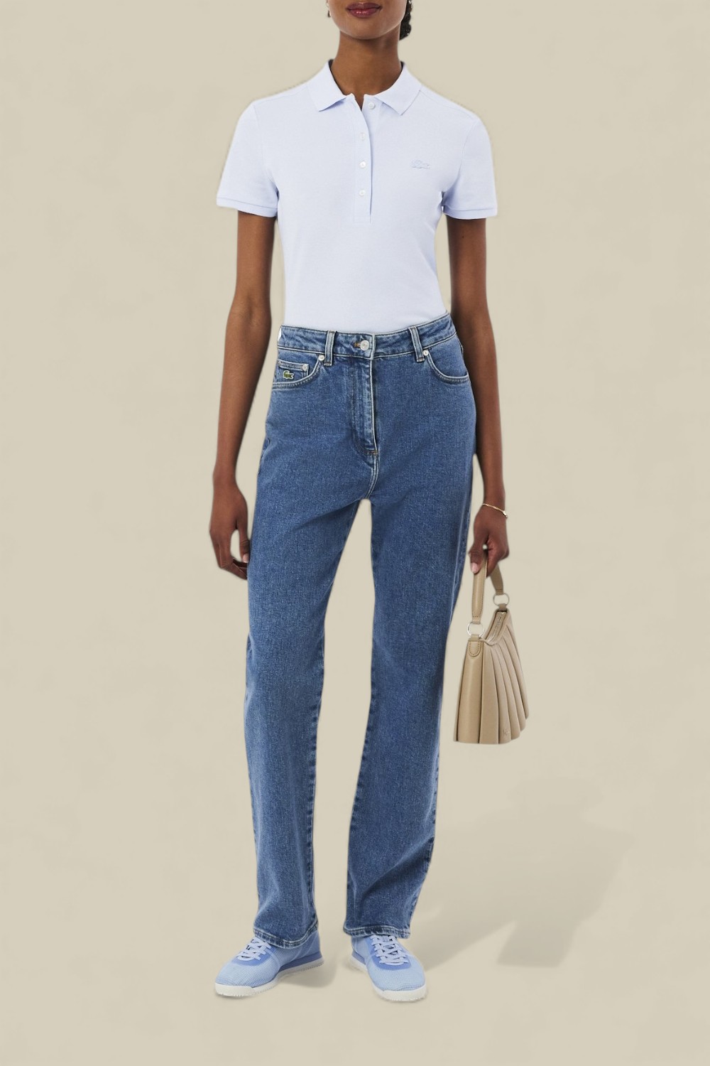 תמונת כל הלוק של חולצת פולו קצרה